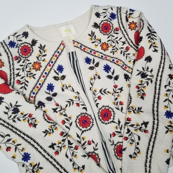 *SOLD* MAEVE ANTHRO CROP EMBROIDERED JACKET - Picture 5 of 5